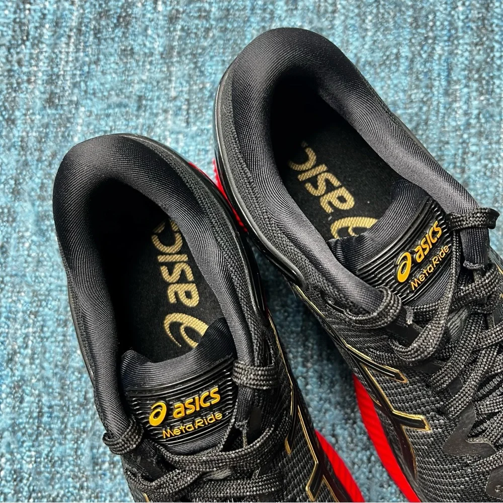Asics MetaRide Running Shoes in Black Classic Red Size 7.5 Women’s Sneakers